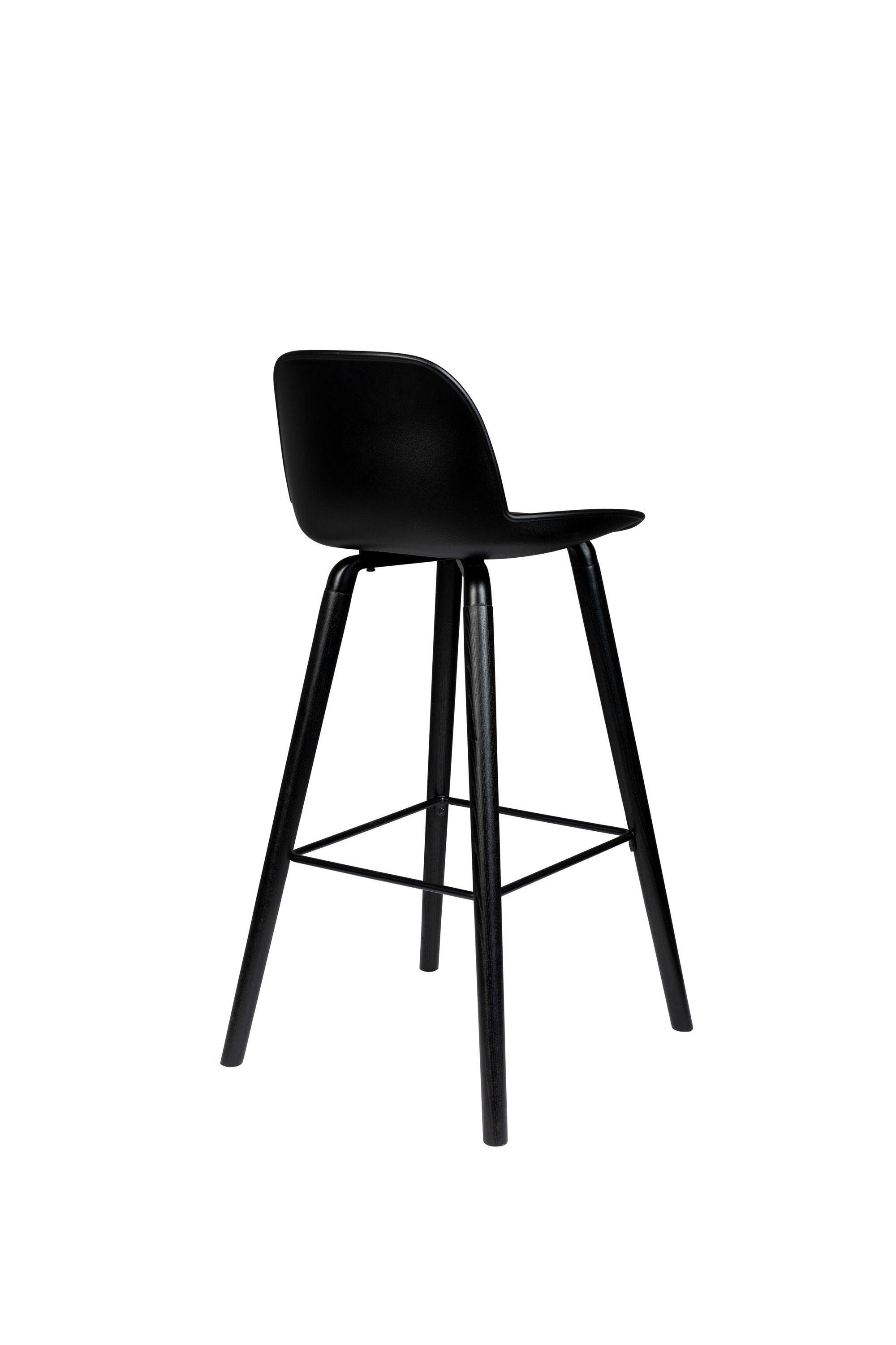 Zuiver Set of 2 Albert Kuip All Black Bar Stool